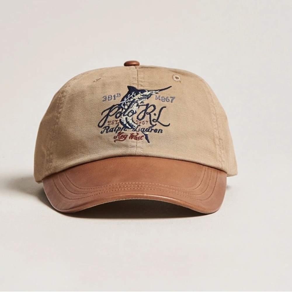 ‼️SOLD‼️ Polo Ralph Lauren Leather Long Bill Cap